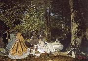 Claude Monet sketch for De picnic Shut down painting